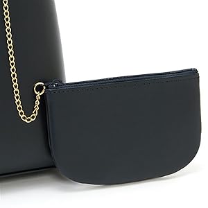 Amazon | [キタムラ] ハンドバッグ ポーチ付き R-0610 ダーク
